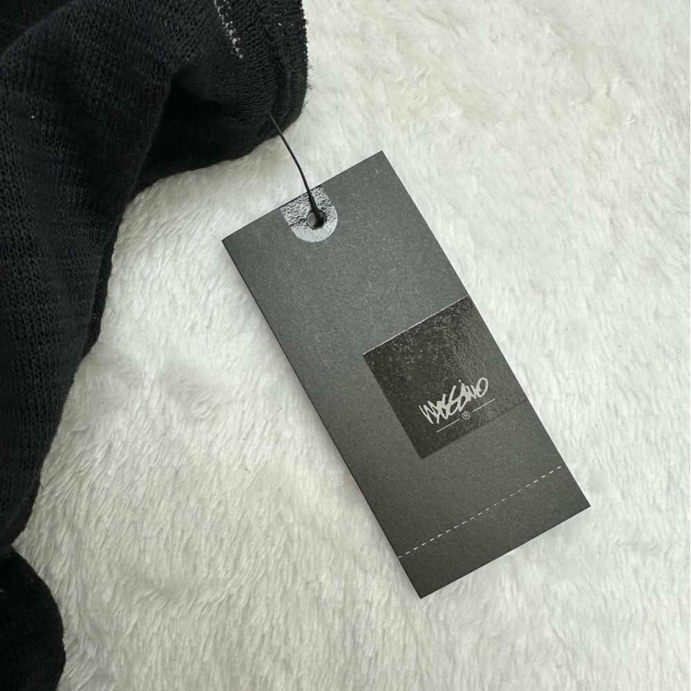 Mossimo black textured sheer fabric shark‎ bite tank top NWT size S - Picture 7 of 10